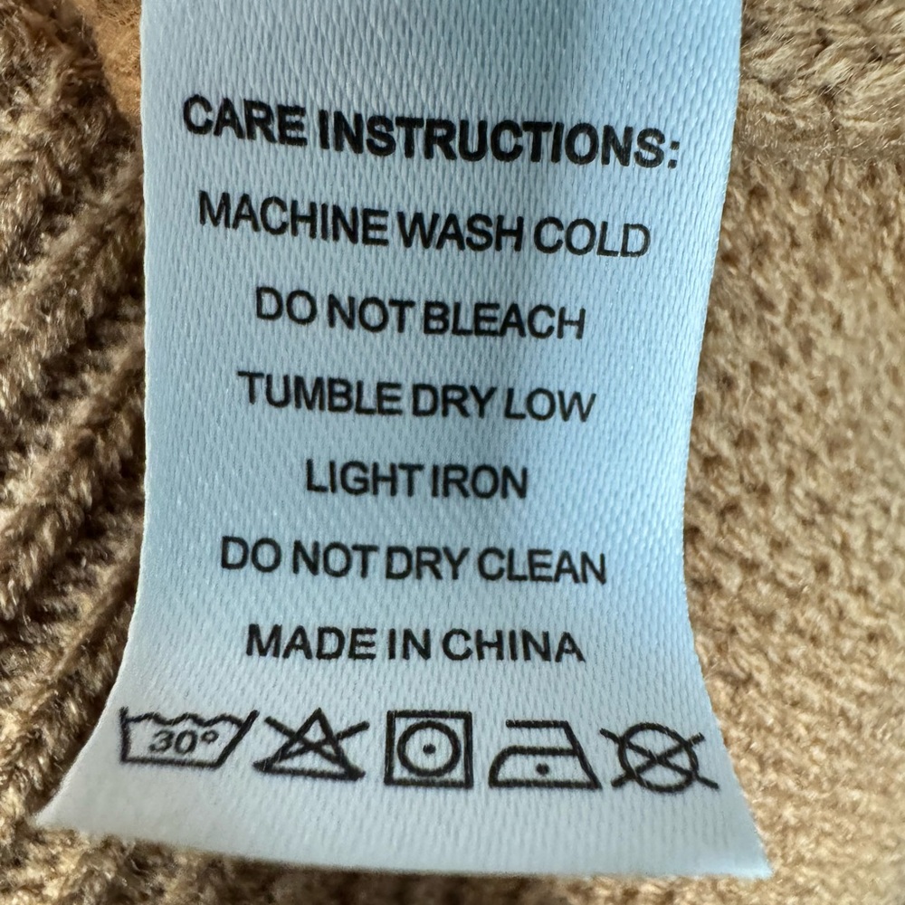 Retro Print Mock Neck Sweater - SKU 1054 - Picture 4 of 4